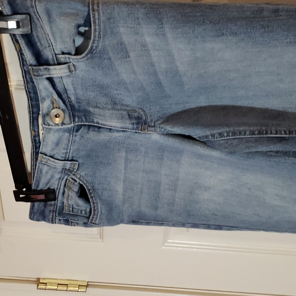 Lei Sophia Hipster Flare Jeans Y2K Distressed - Picture 4 of 12